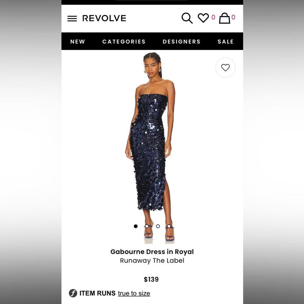 RUNAWAY Sequin Dress from Revolve - only worn once - perfect condition!